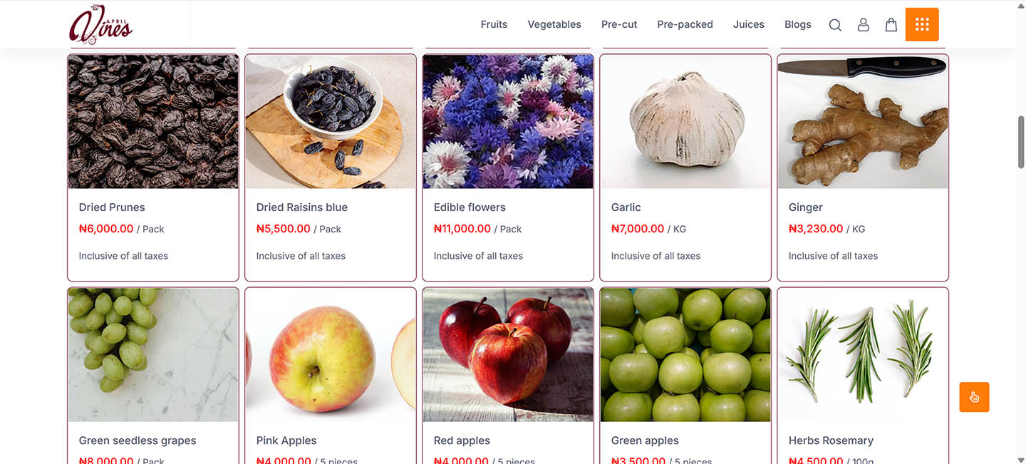 Aprilvines.com screenshot