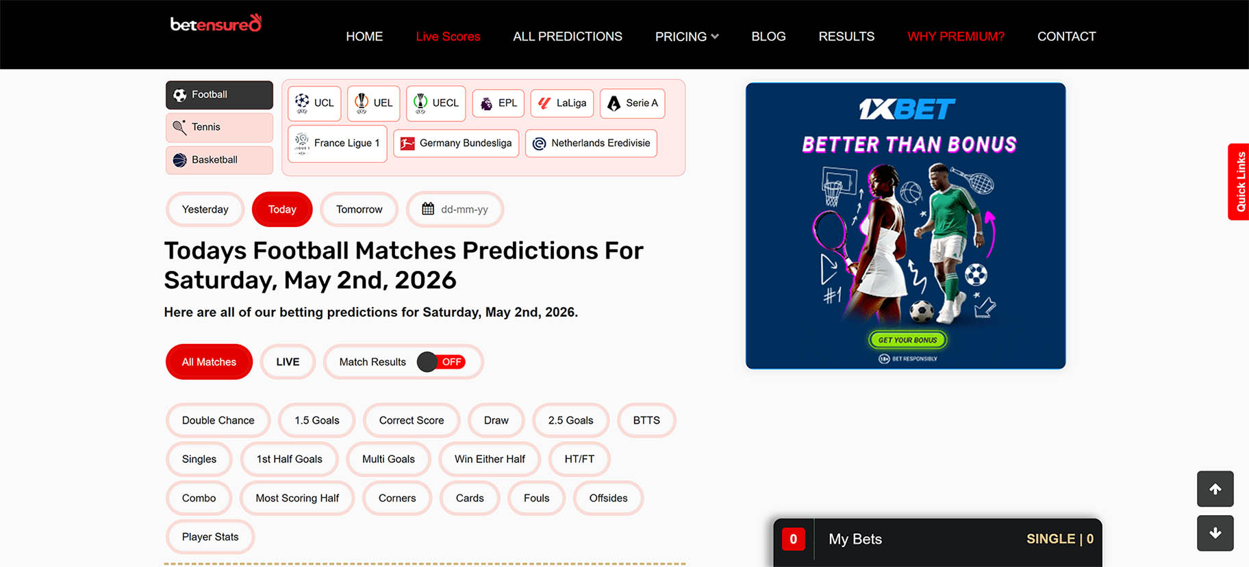 Betensured.com screenshot