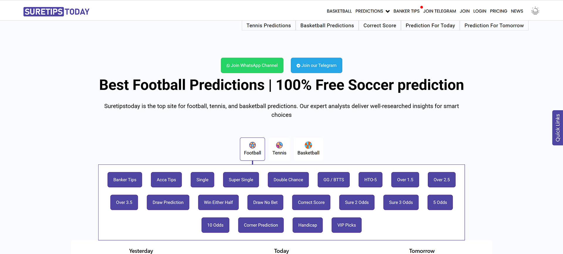 Suretipstoday.com preview