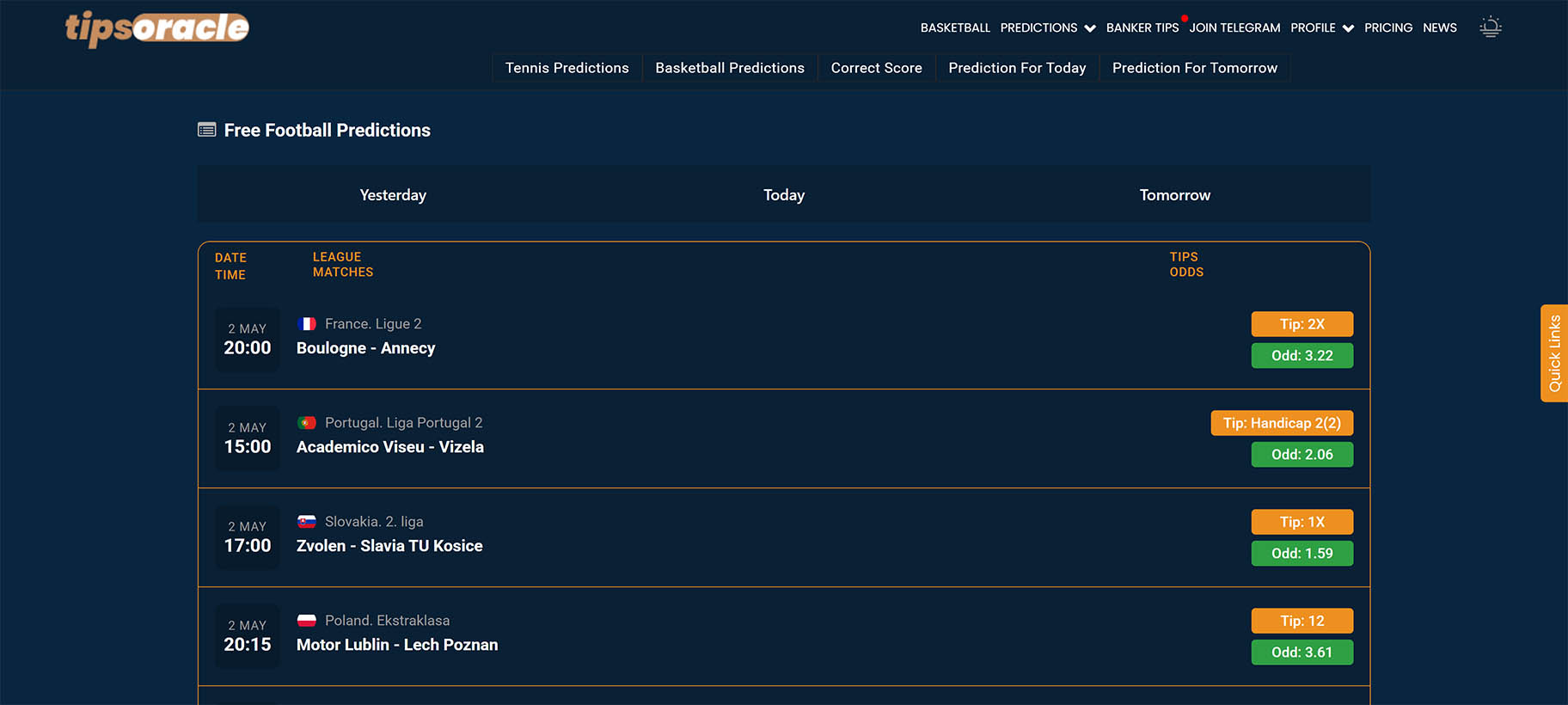 Tipsoracle.com preview